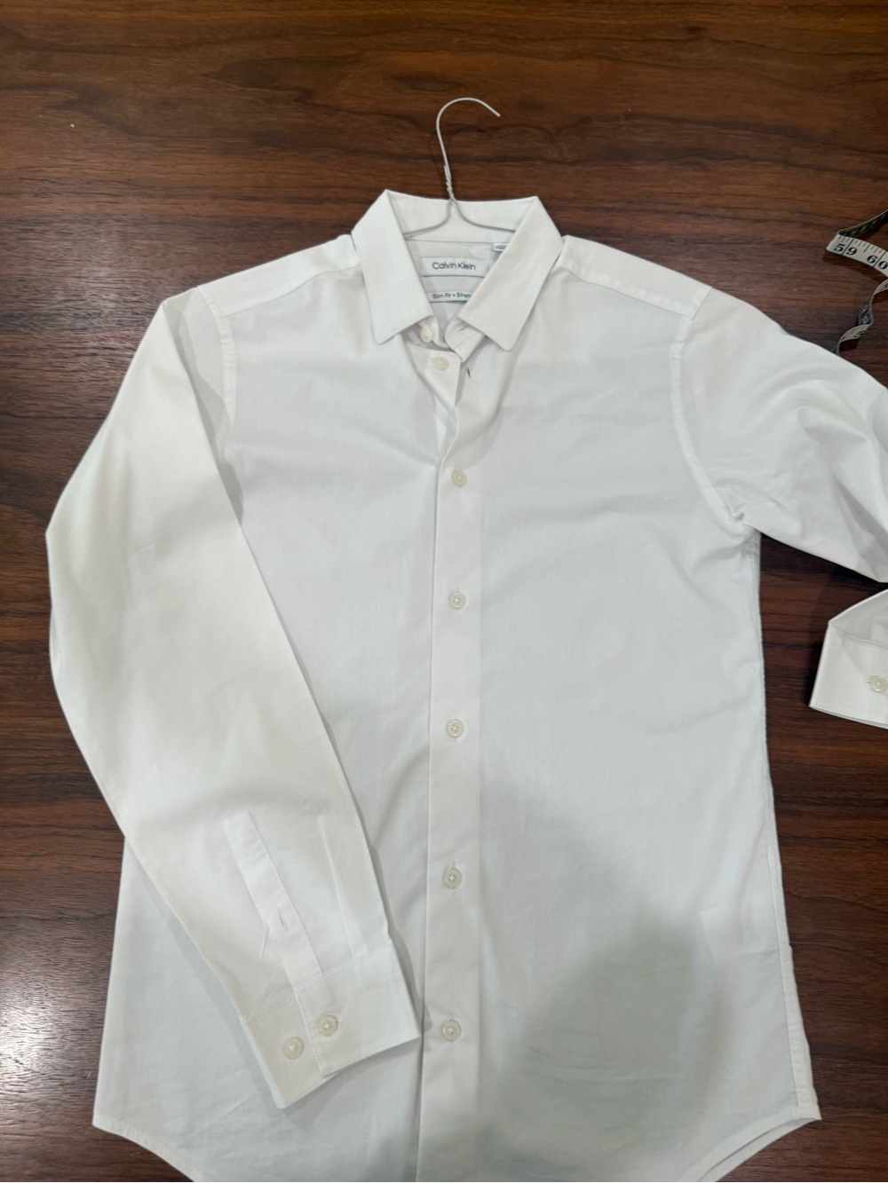 Calvin Klein White Button-Down Dress Shirt - Kids